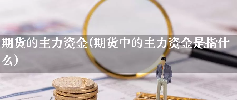 期货的主力资金(期货中的主力资金是指什么)_https://www.grpgrille.com_黄金期货直播室_第1张